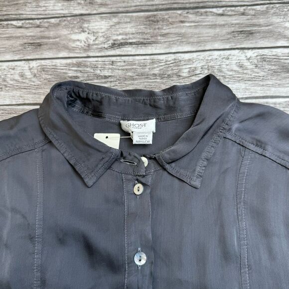 GHOST London Women's Carbon Gunmetal Grey Gray Jumpsuit Romper M Med Medium Long - Picture 4 of 16